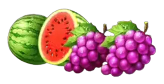 Symbole Pastèque et Raisin