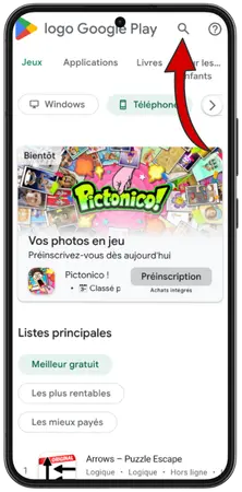 Recherche de l'application Royal Joker sur Google Play
