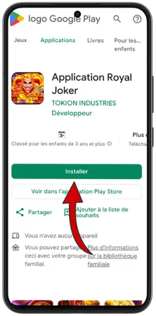 Bouton Installer Royal Joker sur Google Play